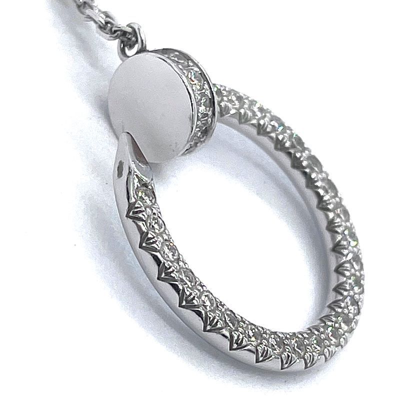 Cartier Necklace Juste Un Clou Diamonds K18 Wg B7224897
