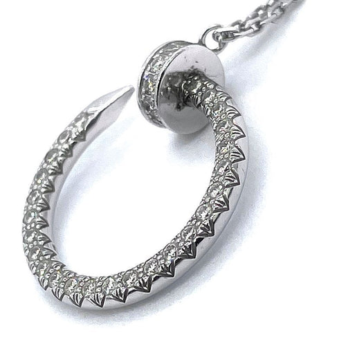 Cartier Necklace Juste Un Clou Diamonds K18 Wg B7224897