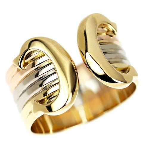 Cartier Ring K18Yg/Wg/Pg 2Clm 53