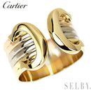 Cartier Ring K18Yg/Wg/Pg 2Clm 53