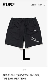 Wtaps Shorts Bermuda Spss2001 Nylon Tussah Black