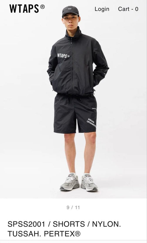 Wtaps Shorts Bermuda Spss2001 Nylon Tussah Black