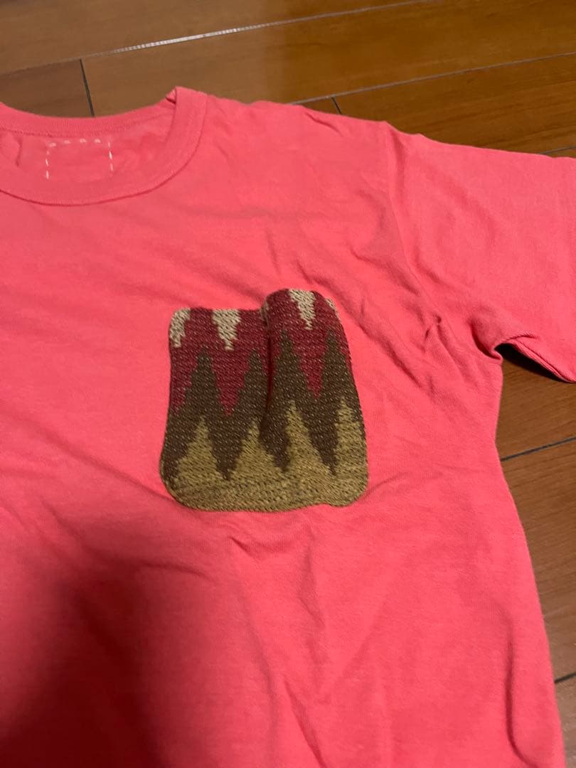 Visvim T-Shirts Blanket Vntg Pocket Tee S/S Red(