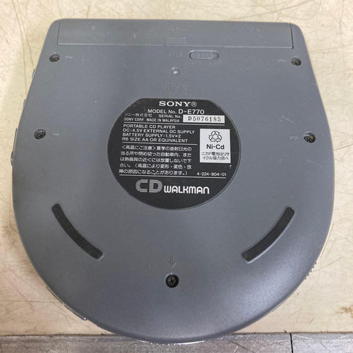 Sony Portable Cd Players D-E770 Walkman