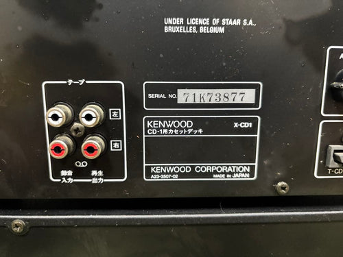 Kenwood Cd, Md Cassette Decks