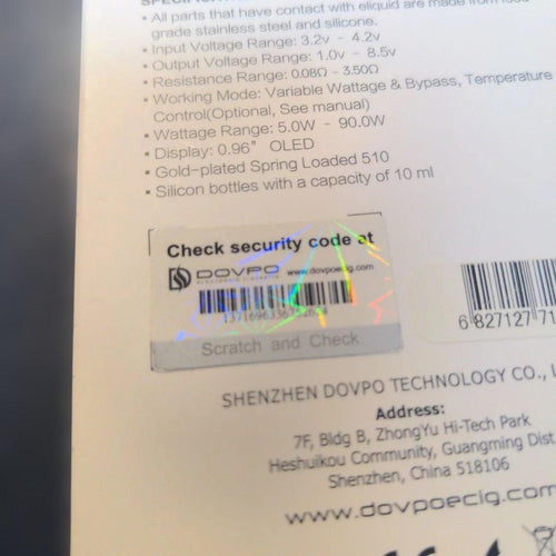 Electronic Cigarettes Vape Devices Dovpo Topside 90W