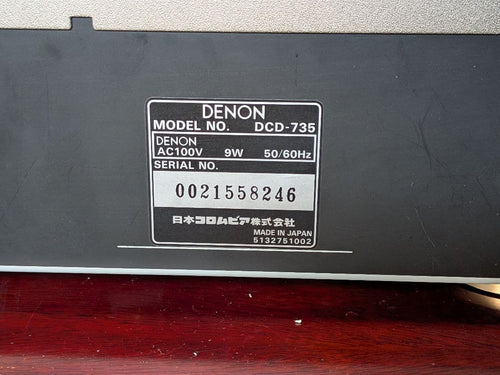 Cd Sacd Players Denon Dcd-735