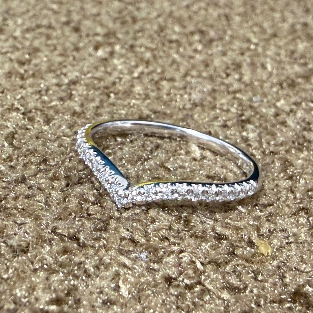 Rings Pt900 0.25Ct V 14.5