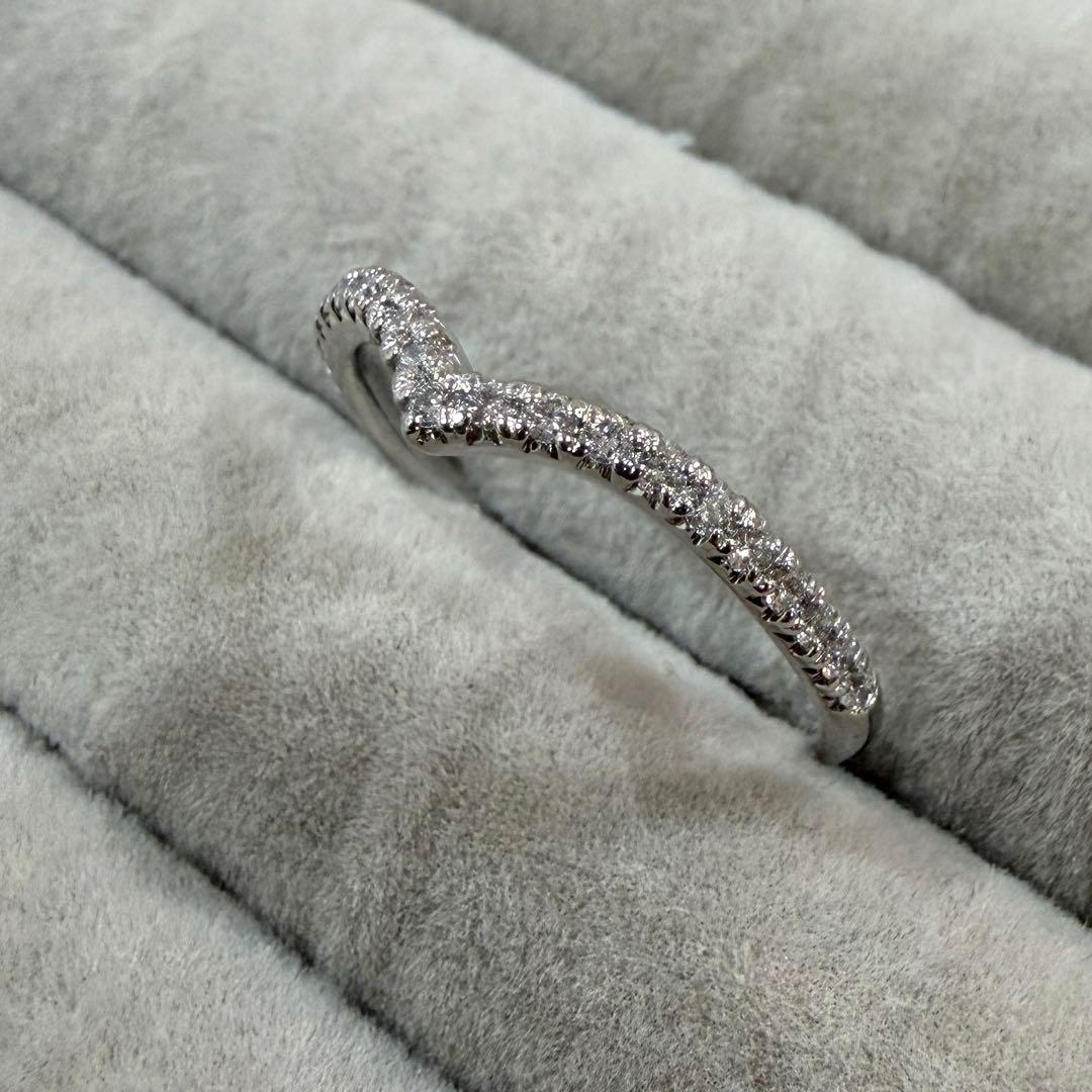 Rings Pt900 0.25Ct V 14.5