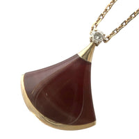 Bvlgari Necklace Au750 Pg 18 K18 0.03Ct 4.3G