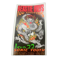 Poster Taz Jim Evans Mtv Alternative Nation Tour Foo Fighters. Beastie Boys.