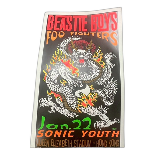 Poster Taz Jim Evans Mtv Alternative Nation Tour Foo Fighters. Beastie Boys.