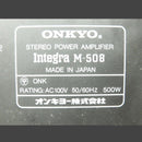 Onkyo Power Amplifiers M-508