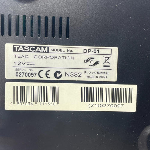 Tascam Multi -Track Recorder Dp-01 Mtr Hdd Digital Portastudio