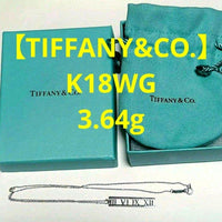 Tiffany Necklaces Co K18Wg 3.64G 750