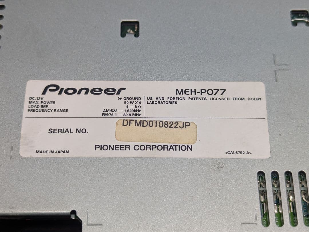 Carrozzeria Deck Player Changer Meh-P077 Md Mdlp