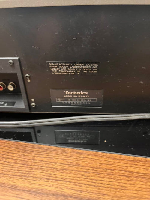 Cd, Md Cassette Decks Technics Rs-M33