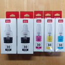 Canon Ink Cartridge/Refilled 30 Pgbk C M Y