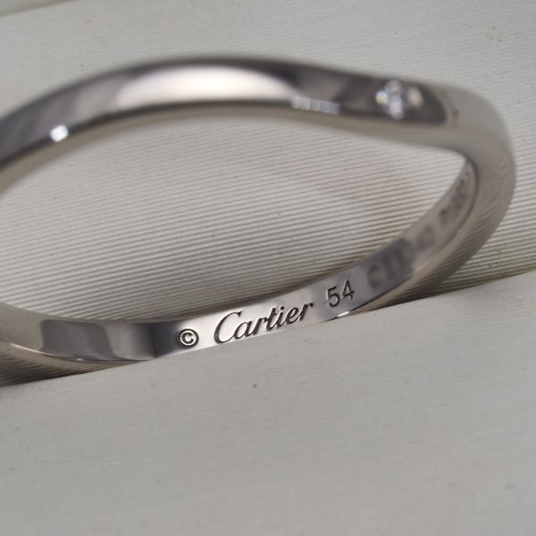 Cartier Ring 3P 54 Pt950 #193387