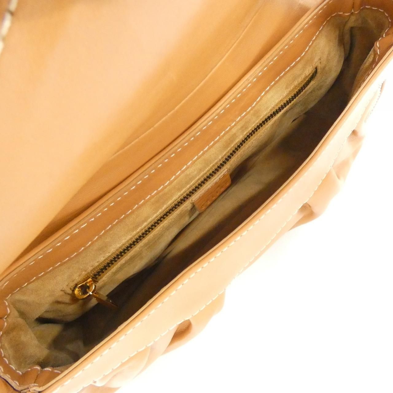 Celine Shoulder Bag Brown( Gold(