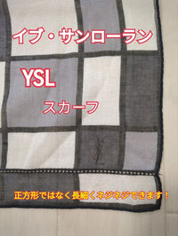 Yves Saint Laurent Bandanas Thin Scarves Ysl