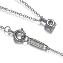 Tiffany Necklace 0.17Ct Pt950 #193100