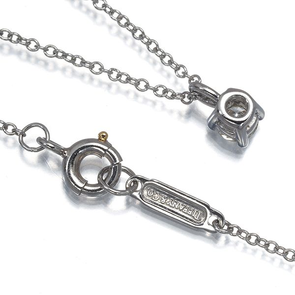 Tiffany Necklace 0.17Ct Pt950 #193100