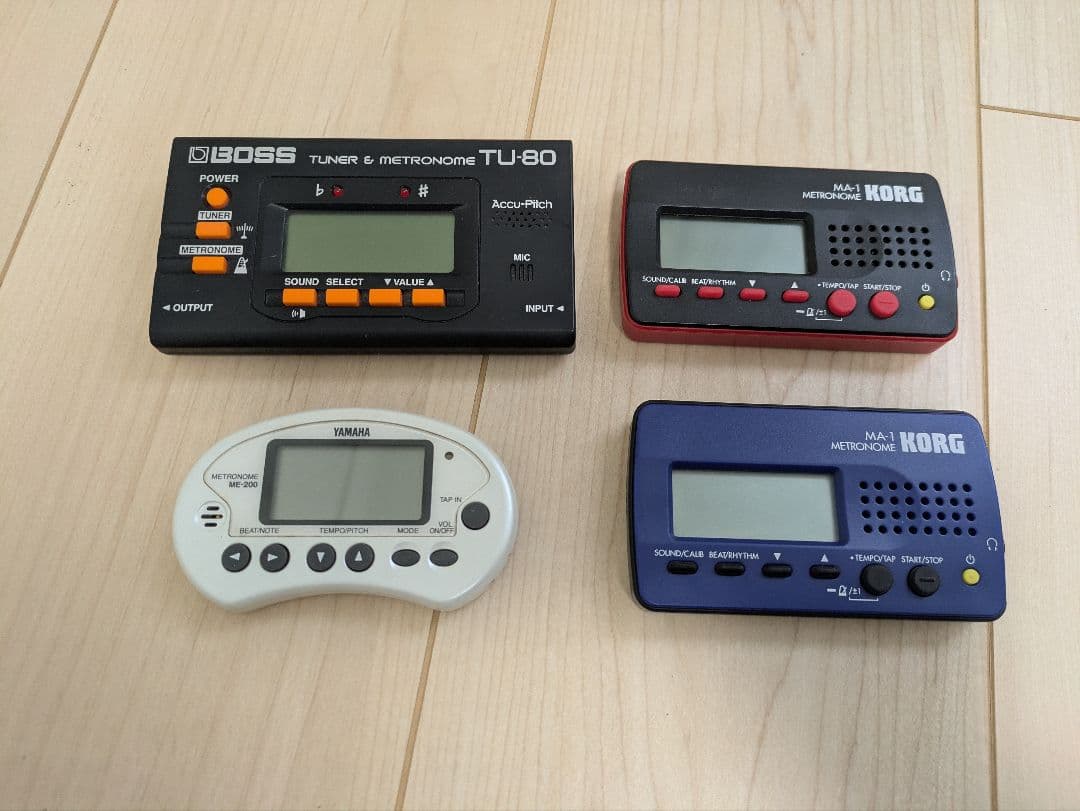Metronome Boss Tu-80 Korg Ma-1 Yamaha Me-200