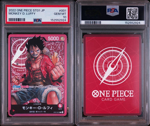 One Piece Card Game Psa10 St01-001 152552924