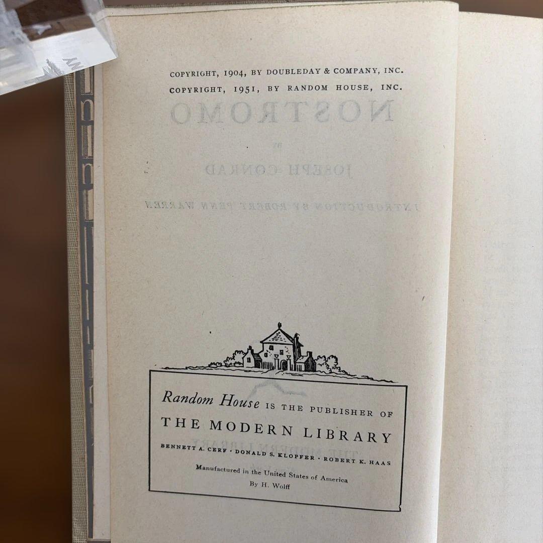 Foreign-Language Books Nostromo By Joseph Conrad 1951