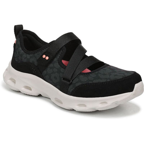 Sneakers Rykactivfoam Womens Mary Jane Walking Sneaker Black Leopard
