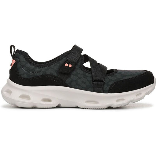 Sneakers Rykactivfoam Womens Mary Jane Walking Sneaker Black Leopard