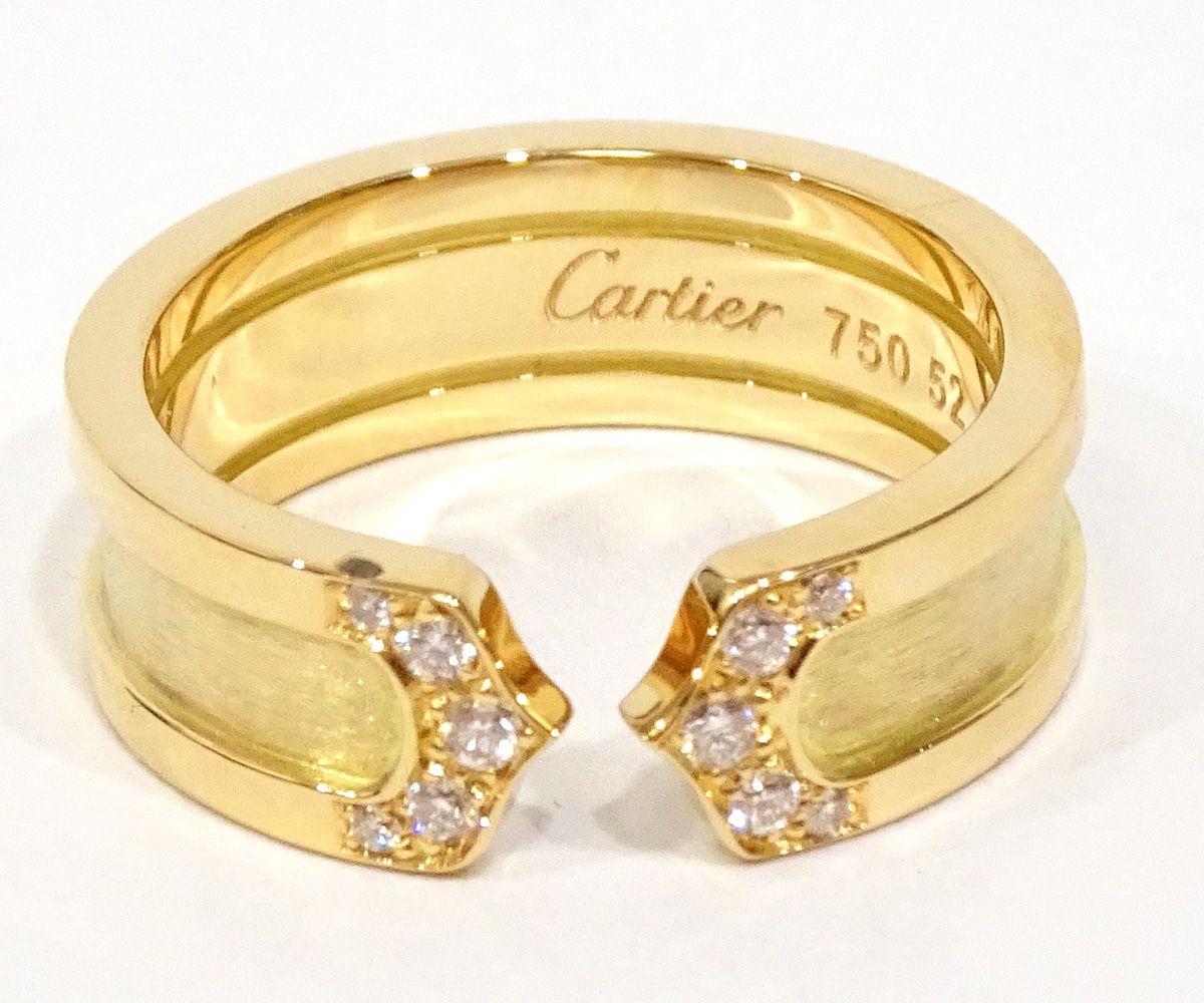 Cartier Ring C2 #52 12 K18 M1691Y