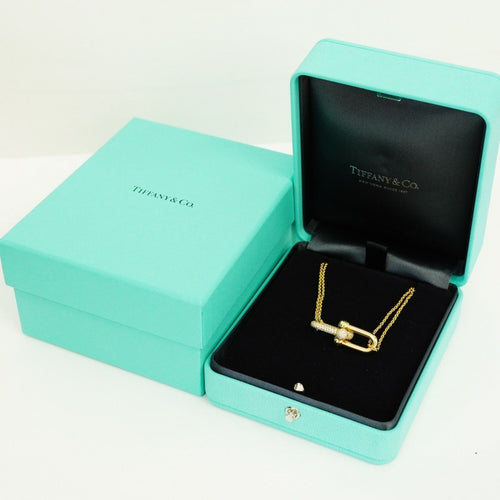 Tiffany Necklace 18Kyg 0.74Ct