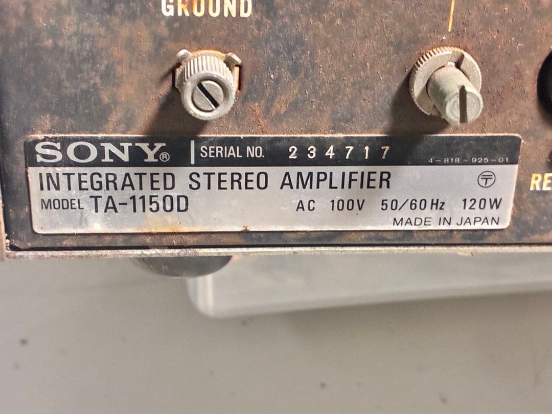 Sony Integrated Amplifiers Ta-1150D