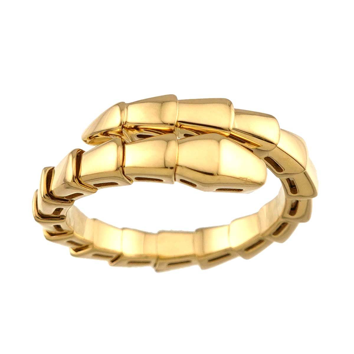 Bvlgari Ring #Xl K18 Yg 750 Serpenti Viper 90329009
