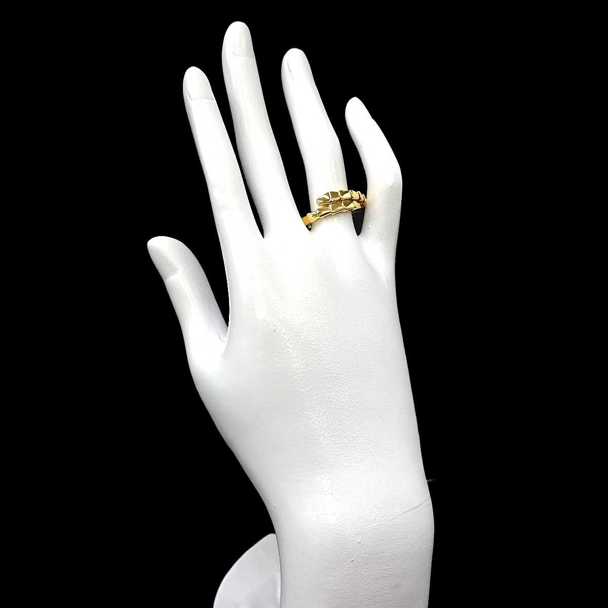 Bvlgari Ring #Xl K18 Yg 750 Serpenti Viper 90329009