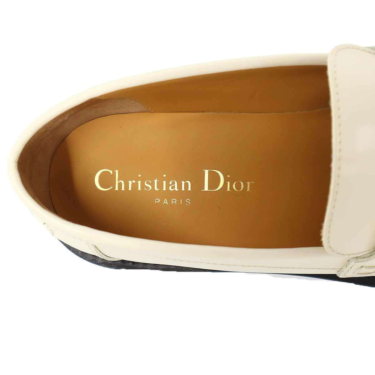 Christian Dior Mocasines Zapatos De Cuero 36 1/2