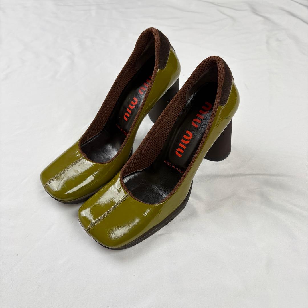 Miu High Heels Pumps Archive Square Toe