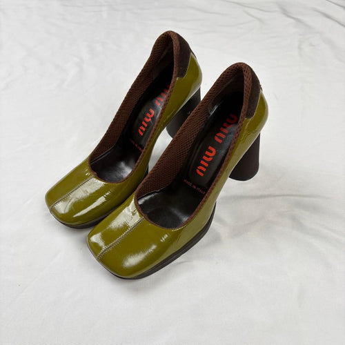 Miu High Heels Pumps Archive Square Toe