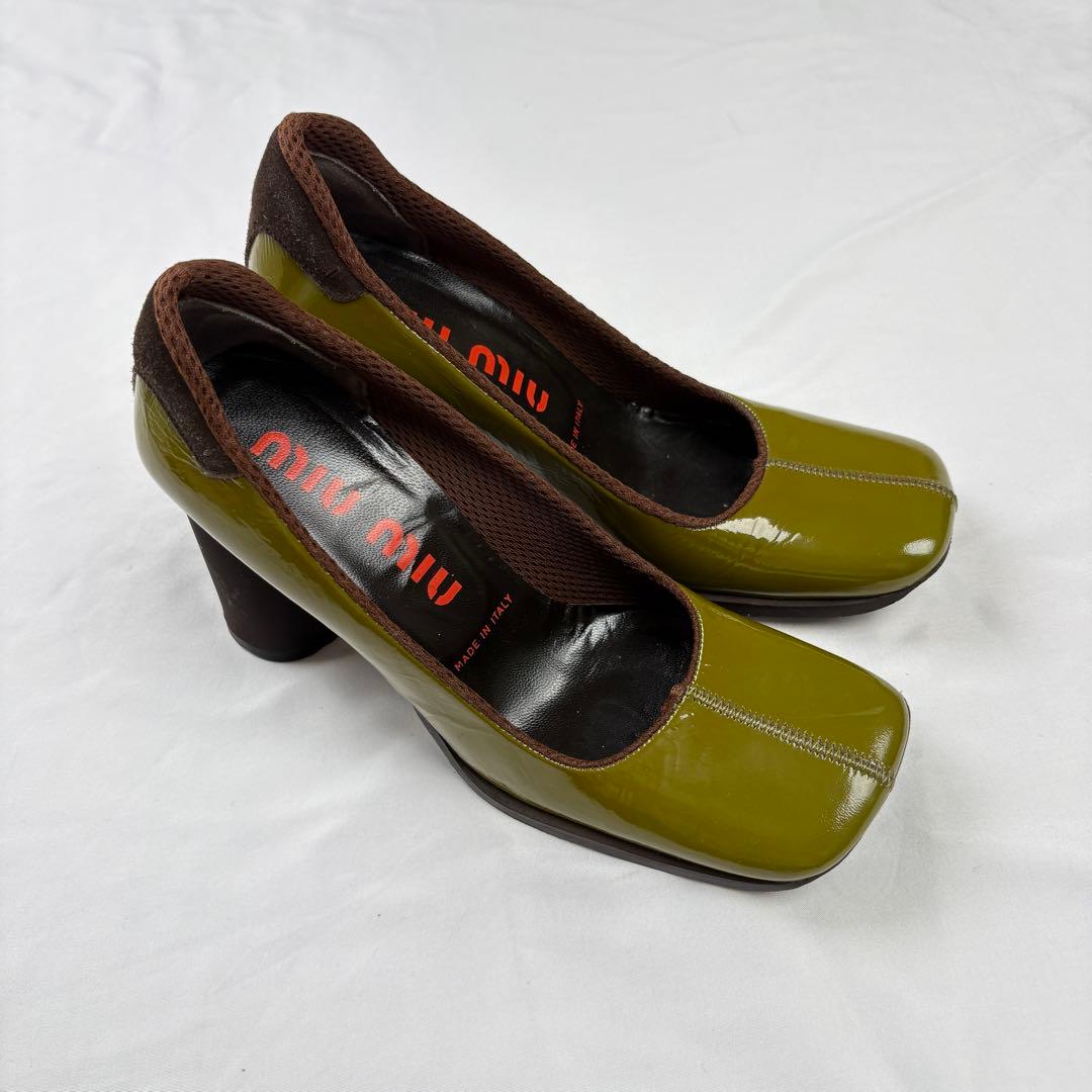 Miu High Heels Pumps Archive Square Toe