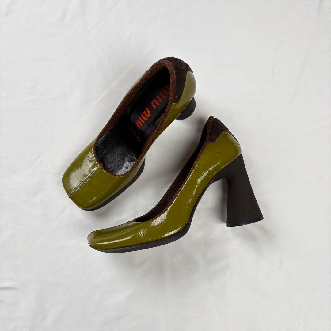 Miu High Heels Pumps Archive Square Toe