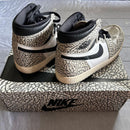 Nike Sneakers Aj1 White Cement Tech Grey Muslin Black