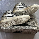 Nike Sneakers Aj1 White Cement Tech Grey Muslin Black