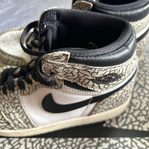 Nike Sneakers Aj1 White Cement Tech Grey Muslin Black