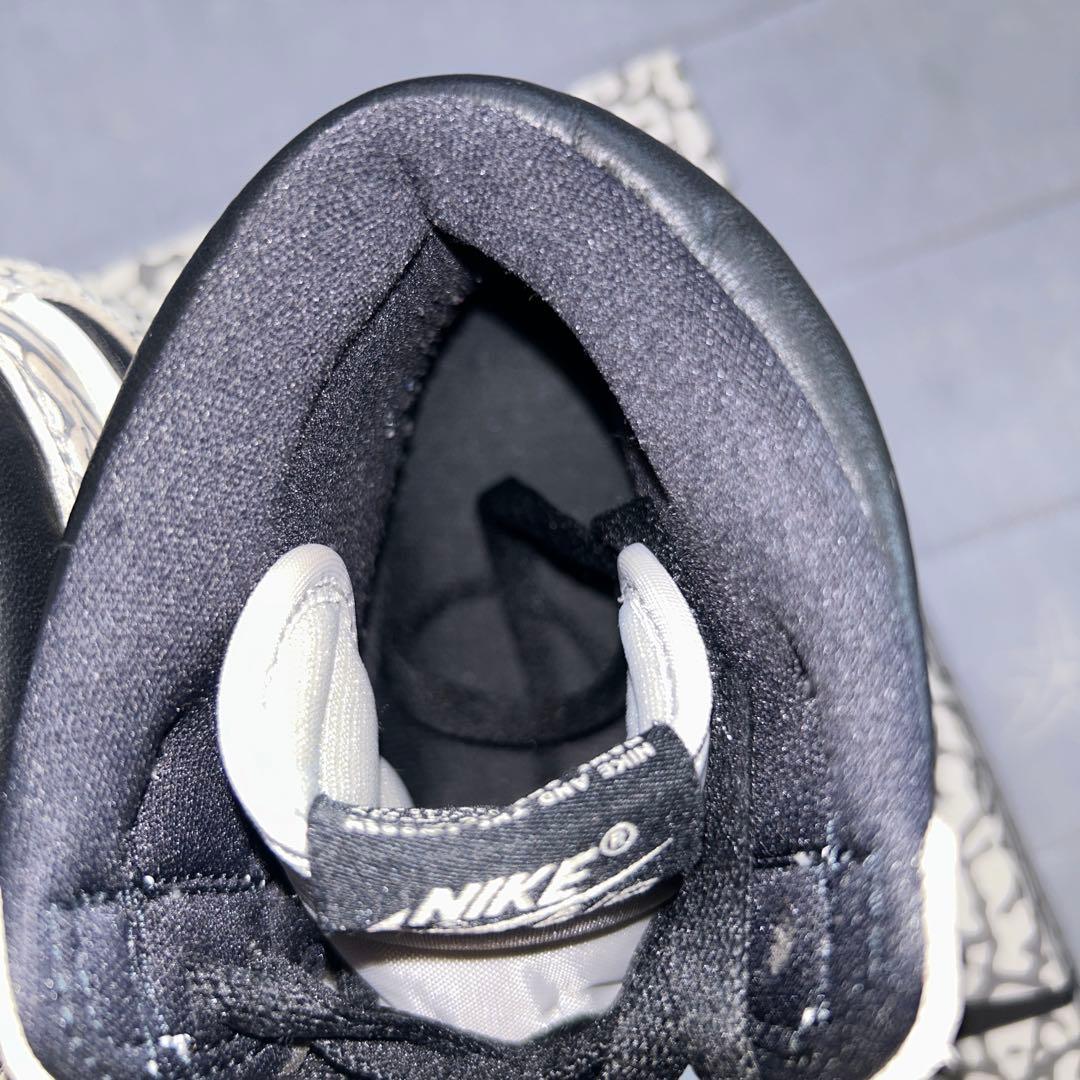 Nike Sneakers Aj1 White Cement Tech Grey Muslin Black