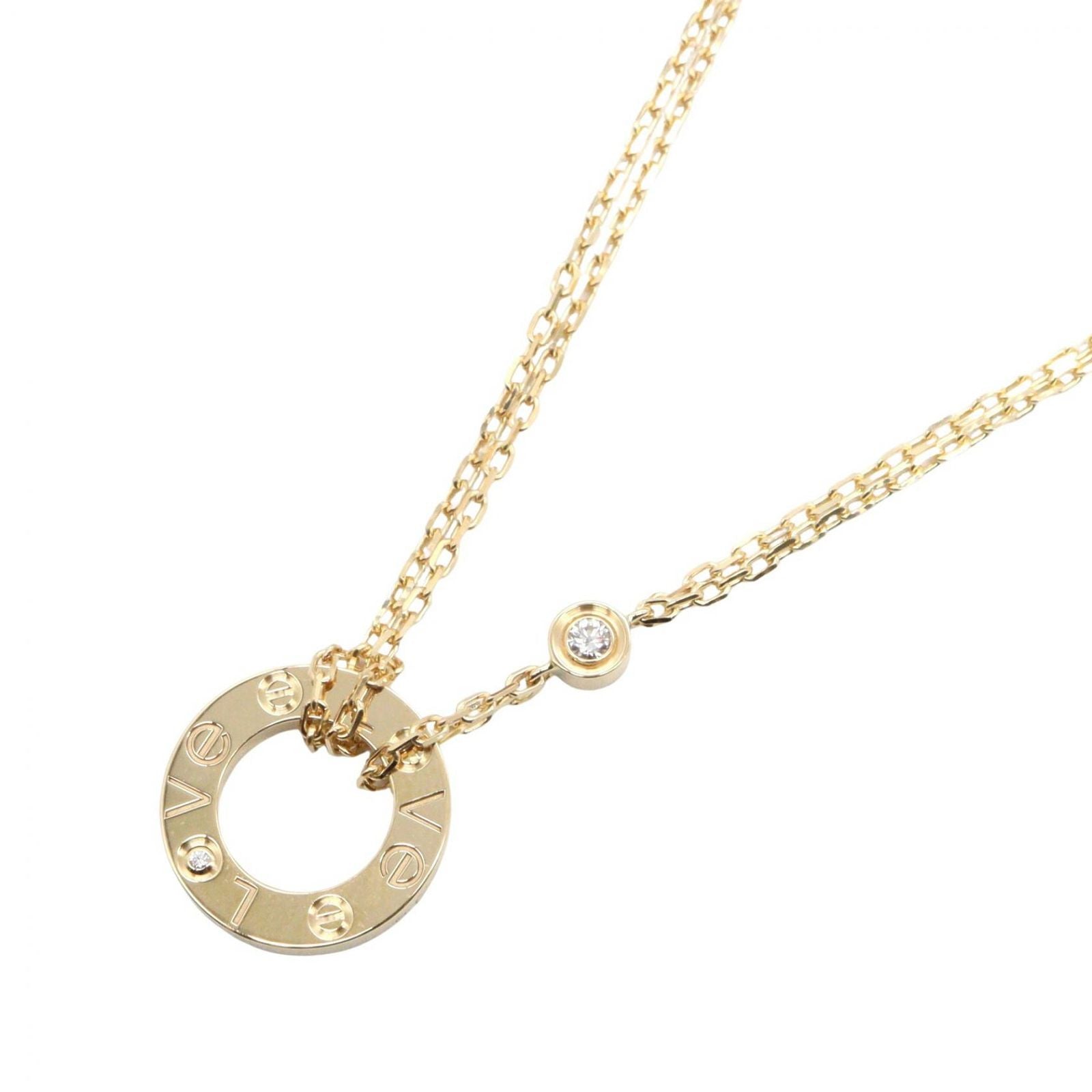 Cartier Necklace 2Pd B7219500 38/41 K18