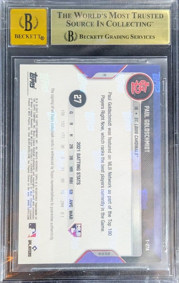 Mlb Bgs9.5 2022 Topps Now Auto