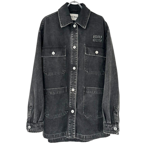 Miu Denim Jackets Coveralls 23Ss 4-Pocket Jacket