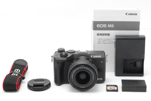 Mirrorless Interchangeable Lens Cameras Canon Eos M6 Ef-M 15-45Mm 3.5-6.3#398